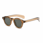 Bruce & Co ATHENS Olive frame green polarized lens angled view on pure white