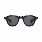 Bruce & Co ATHENS Black frame black polarized lens front view on pure white