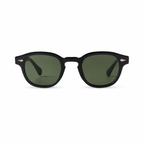 Bruce & Co BUENOS AIRES black frame green lens front view on pure white