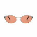 Bruce & Co DUBLIN Silver frame rose lens front view on pure white