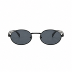 Bruce & Co DUBLIN Black frame black lens front view on pure white