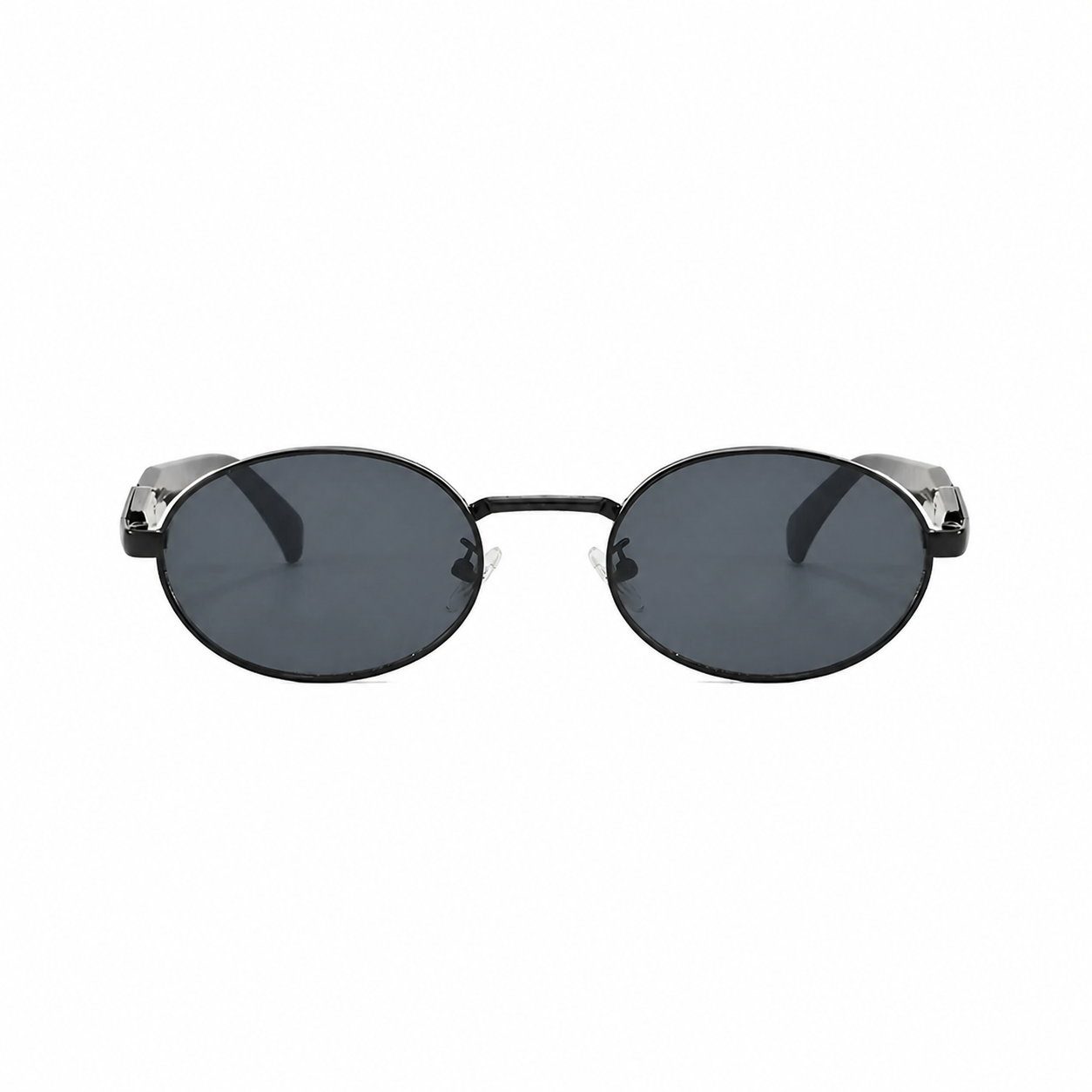 Bruce & Co DUBLIN Black frame black lens front view on pure white