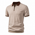 Men's Knitted Zip Polo Shirt – Bruce & Co Galmora – image 1