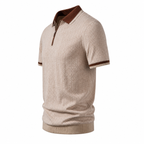 Men's Knitted Zip Polo Shirt – Bruce & Co Galmora – image 2
