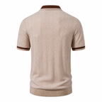 Men's Knitted Zip Polo Shirt – Bruce & Co Galmora – image 3