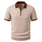Men's Knitted Zip Polo Shirt – Bruce & Co Galmora – image 4