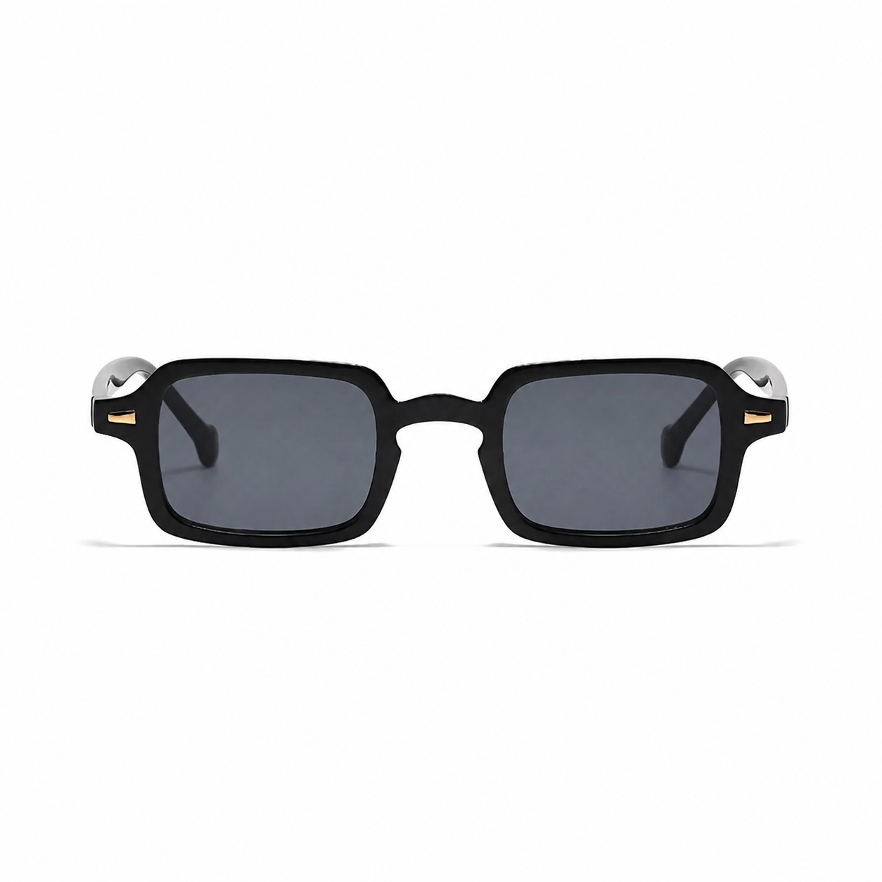 HELSINKI black frame black lens front view on pure white