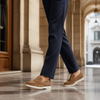 Bruce & Co Marivon caramel loafers in a European arcade