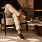 Men's Chocolate Suede Boat Loafers – Bruce & Co Marivon – image 7