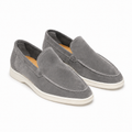 Men's Grey Suede Boat Loafers – Bruce & Co Marivon – image 1