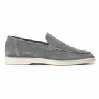 Men's Grey Suede Boat Loafers – Bruce & Co Marivon – image 2