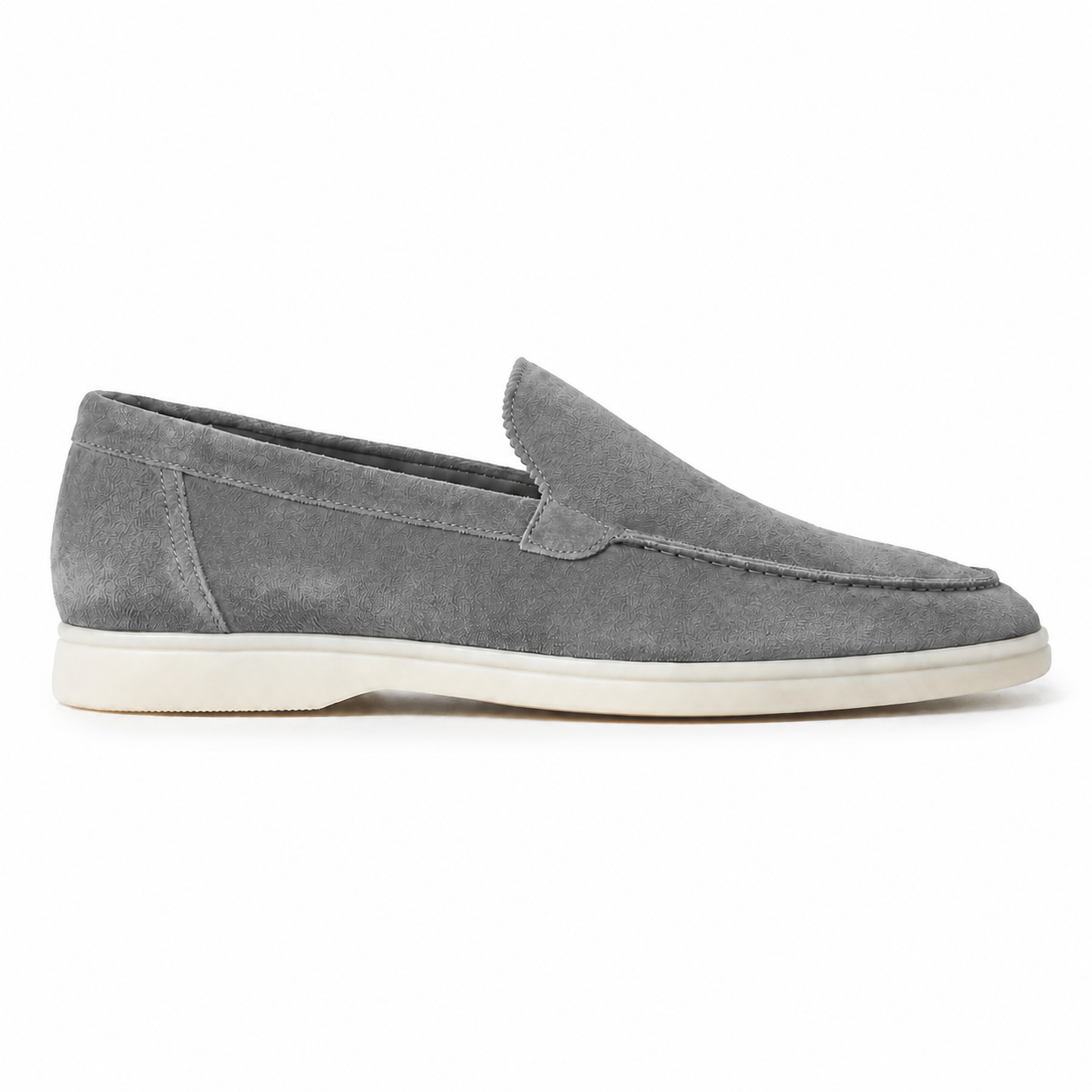 Men's Grey Suede Boat Loafers – Bruce & Co Marivon – image 2