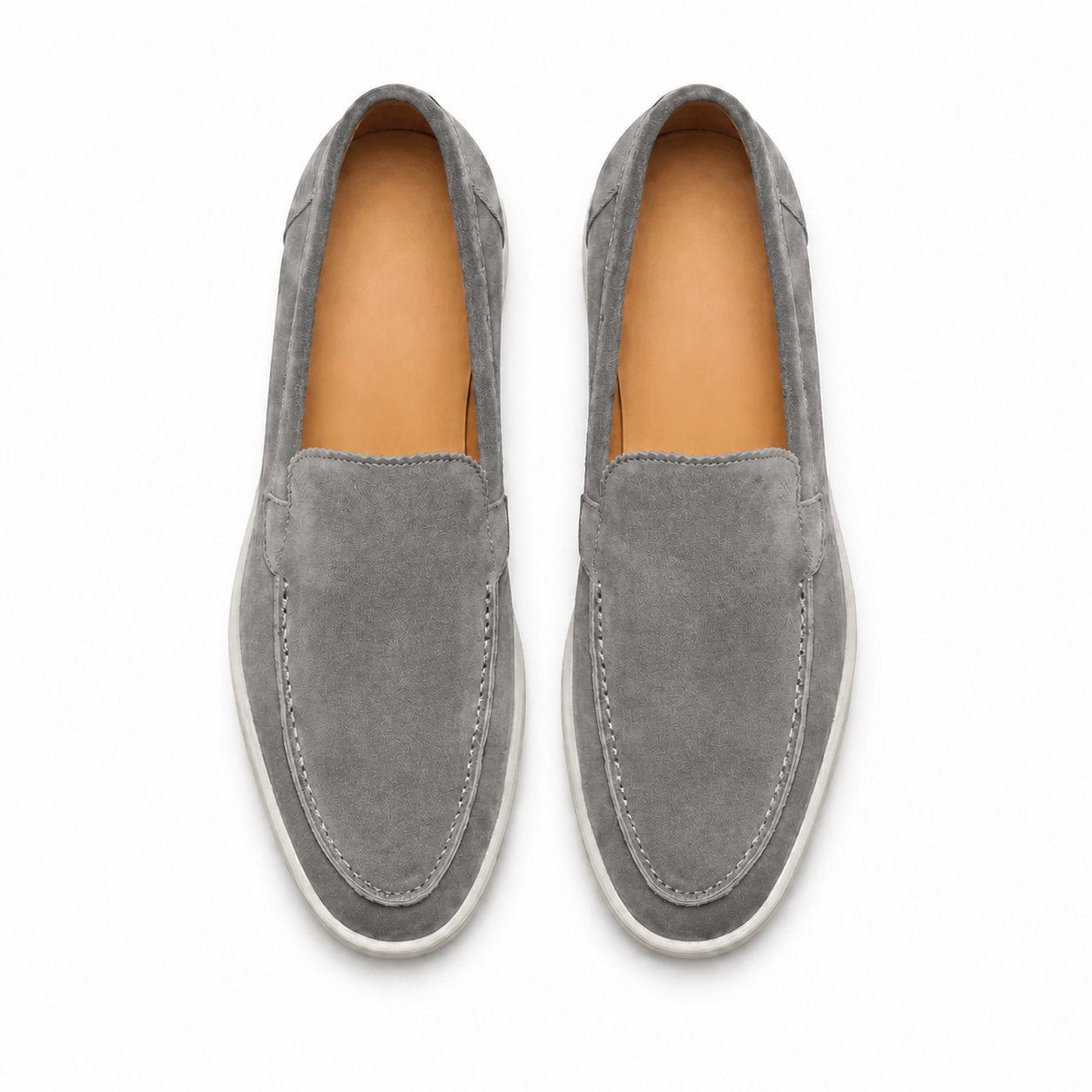 Men's Grey Suede Boat Loafers – Bruce & Co Marivon – image 3