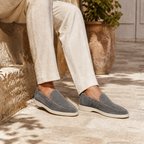Men's Grey Suede Boat Loafers – Bruce & Co Marivon – image 5