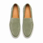 Men's Sage Green Suede Boat Loafers – Bruce & Co Marivon – image 3