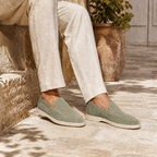 Men's Sage Green Suede Boat Loafers – Bruce & Co Marivon – image 5