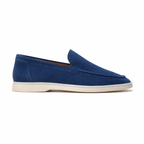 Men's Ultramarine Suede Boat Loafers – Bruce & Co Marivon – image 2