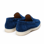 Men's Ultramarine Suede Boat Loafers – Bruce & Co Marivon – image 4