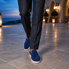 Men's Ultramarine Suede Boat Loafers – Bruce & Co Marivon – image 8