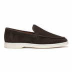 Men's Warm Grey Suede Boat Loafers – Bruce & Co Marivon – image 2