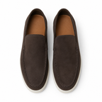 Men's Warm Grey Suede Boat Loafers – Bruce & Co Marivon – image 3