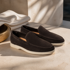Men's Warm Grey Suede Boat Loafers – Bruce & Co Marivon – image 5