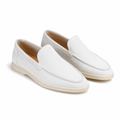Men's White Suede Boat Loafers – Bruce & Co Marivon – image 1