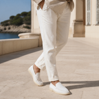 Men's White Suede Boat Loafers – Bruce & Co Marivon – image 6