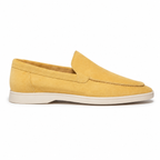 Men's Yellow Suede Boat Loafers – Bruce & Co Marivon – image 2