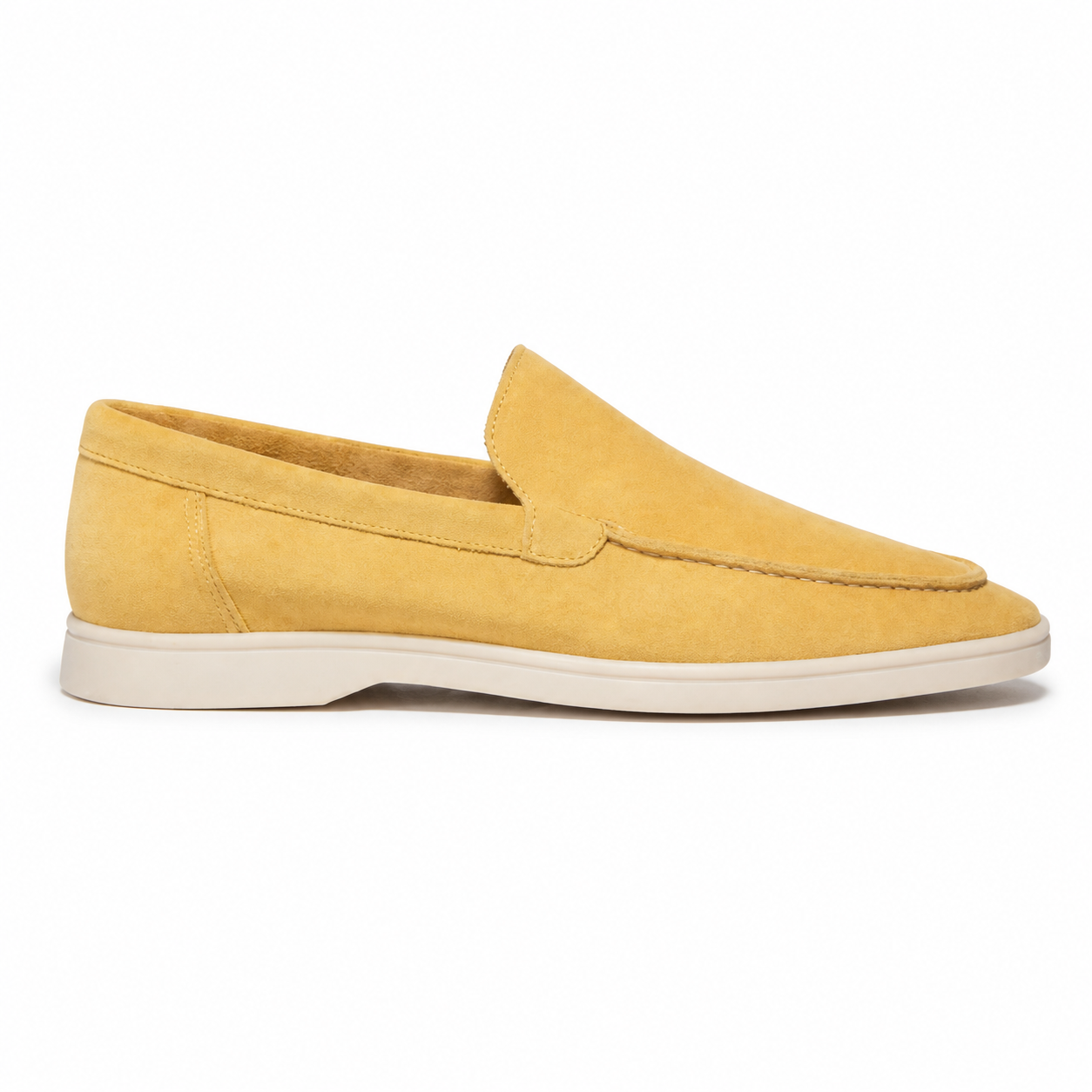 Men's Yellow Suede Boat Loafers – Bruce & Co Marivon – image 2