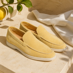 Men's Yellow Suede Boat Loafers – Bruce & Co Marivon – image 5