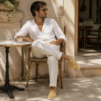 Men's Yellow Suede Boat Loafers – Bruce & Co Marivon – image 7