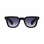 Bruce & Co MEDELLIN Black frame violet gradient lens front on pure white background