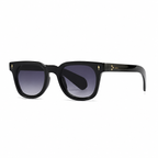 Bruce & Co MEDELLIN Black frame violet gradient lens angle on pure white background