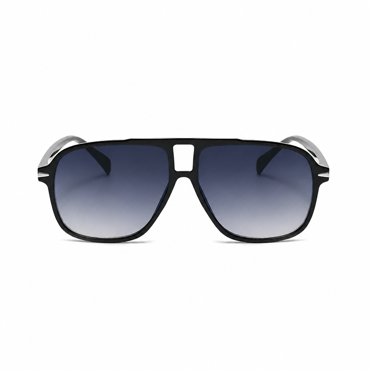 Bruce & Co MONACO black frame navy lens front view