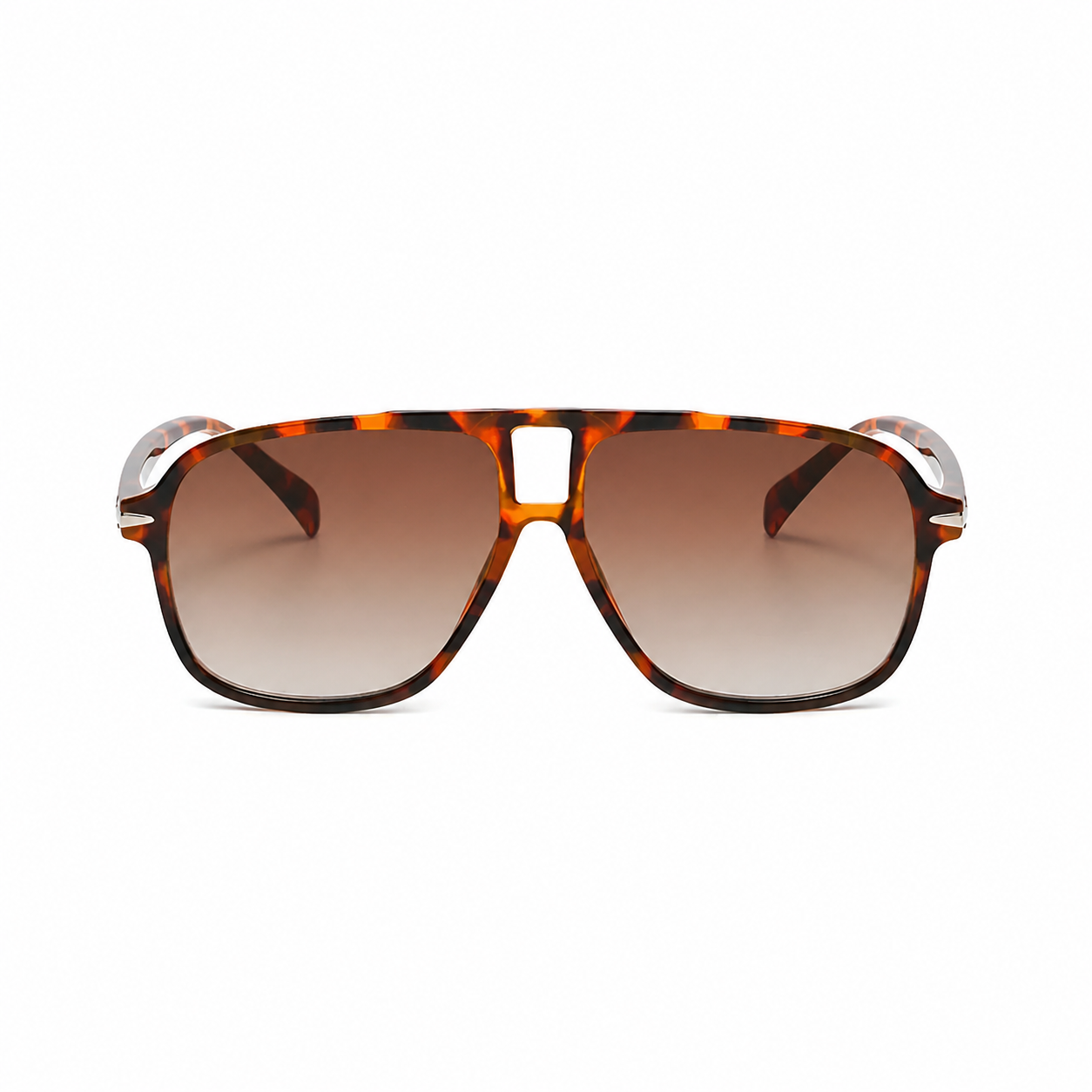 Bruce & Co MONACO tortoise frame brown lens front view