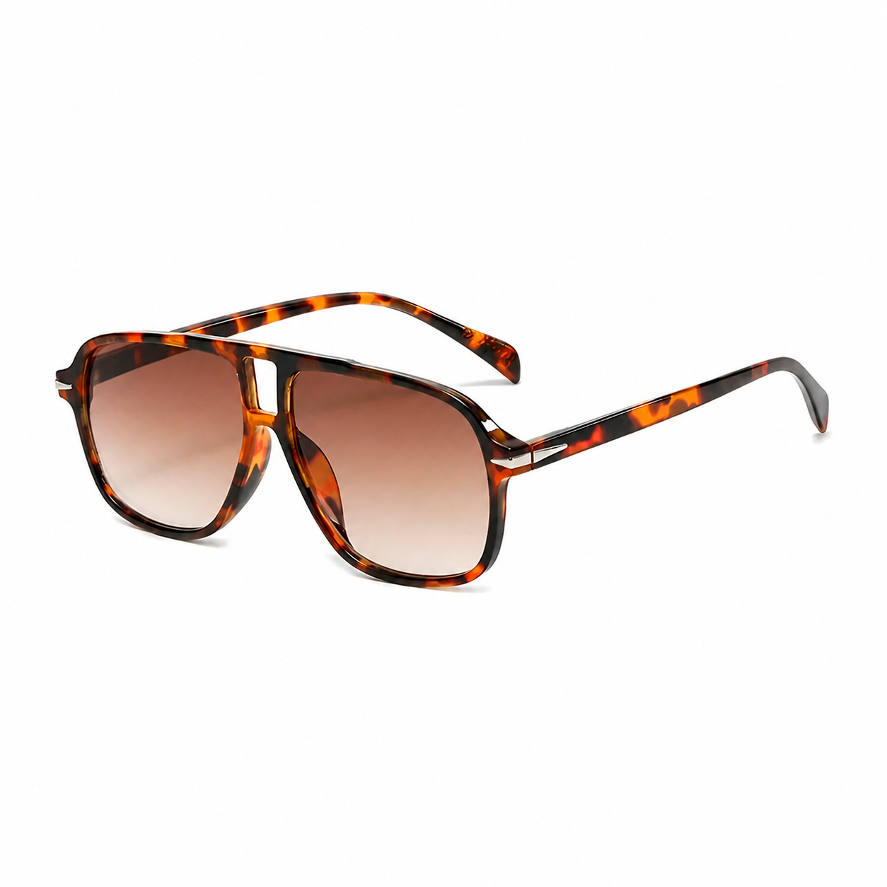 Bruce & Co MONACO tortoise frame brown lens angled view