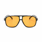 Bruce & Co MONACO black frame orange lens front view