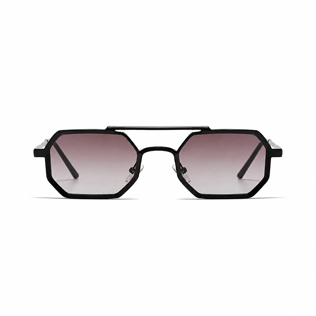 MONTREAL black frame fade wine lens front view on pure white