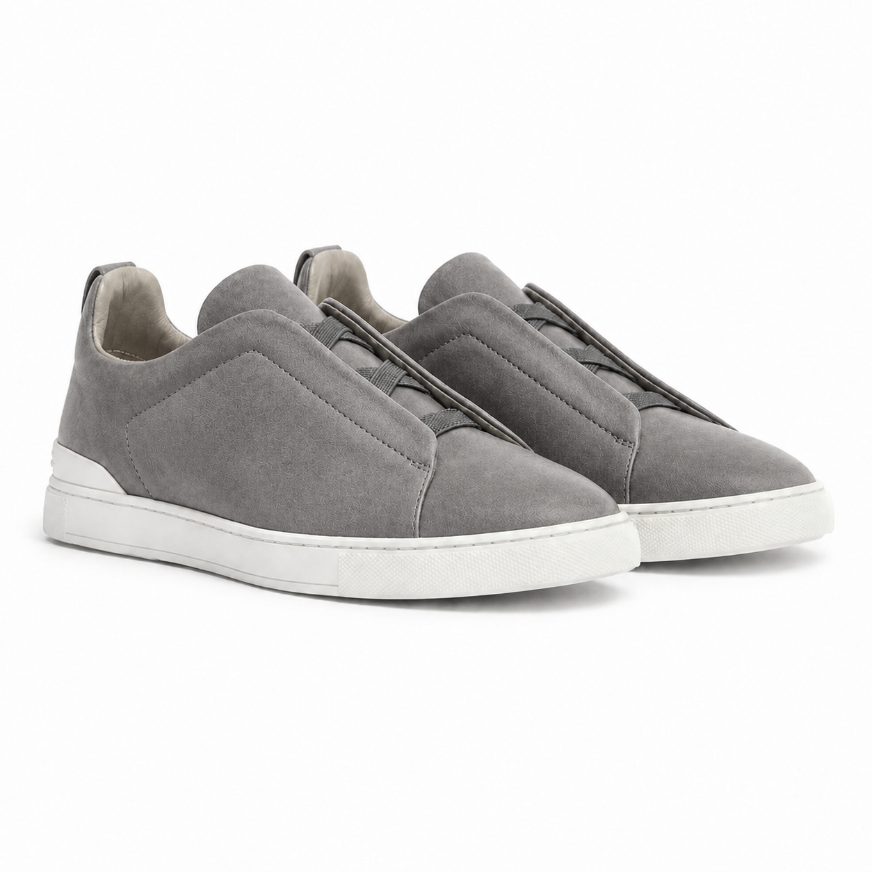 Men's Grey Low-Top Casual Sneakers – Bruce & Co Norvane – image 1