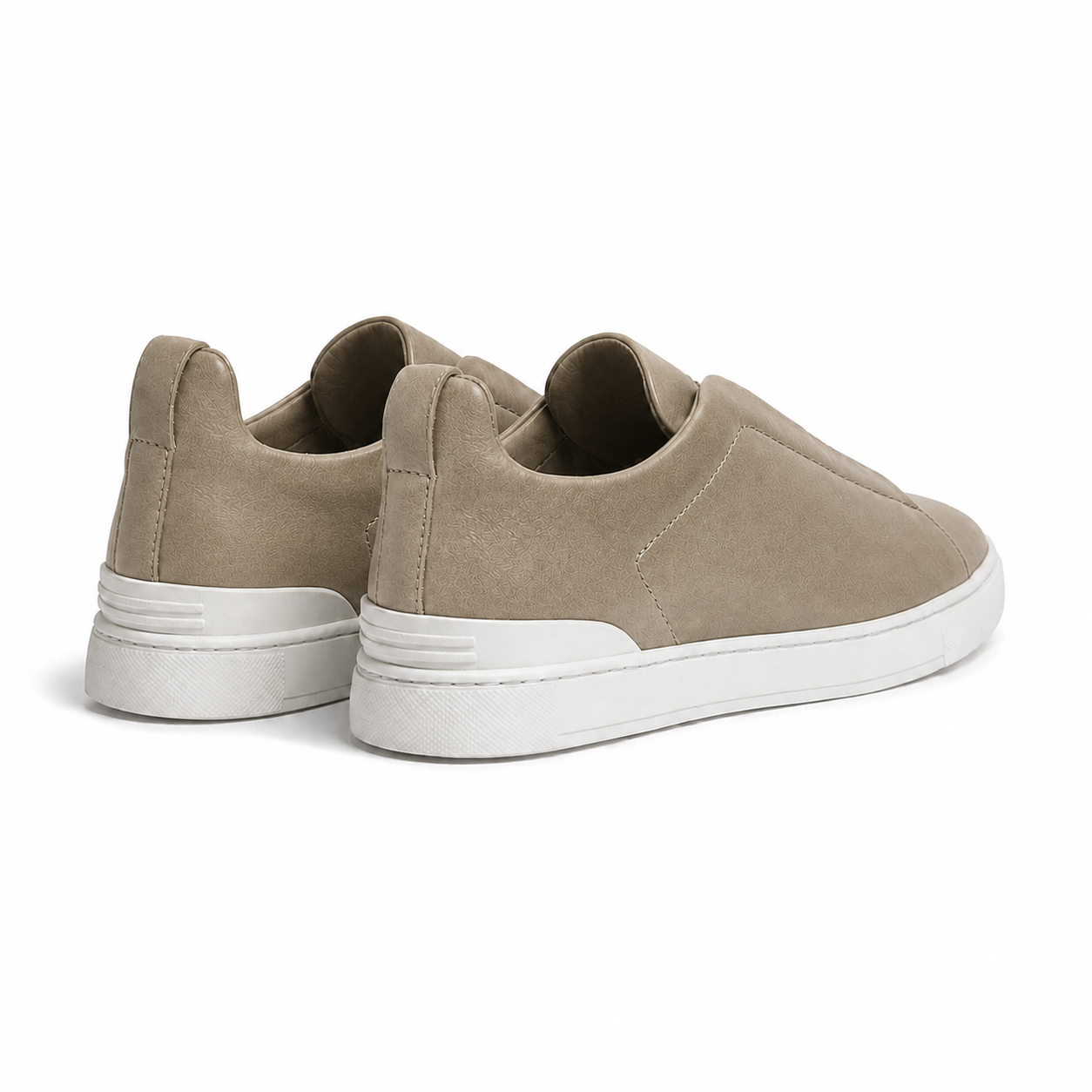 Men's Khaki Low-Top Casual Sneakers – Bruce & Co Norvane – image 3
