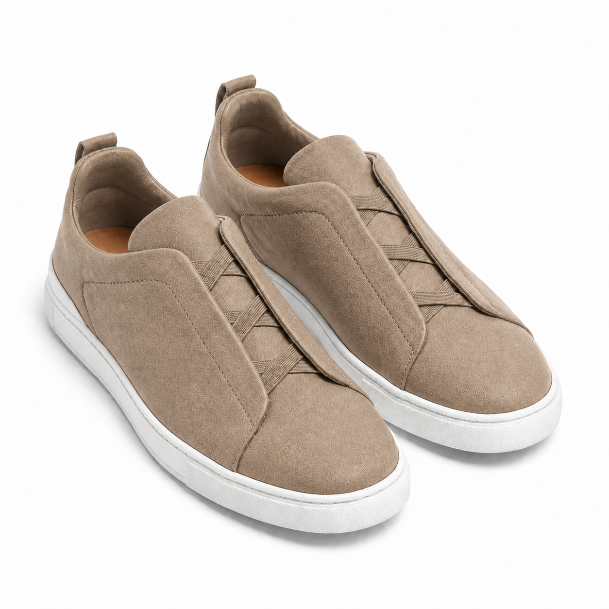 Men's Khaki Low-Top Casual Sneakers – Bruce & Co Norvane – image 4