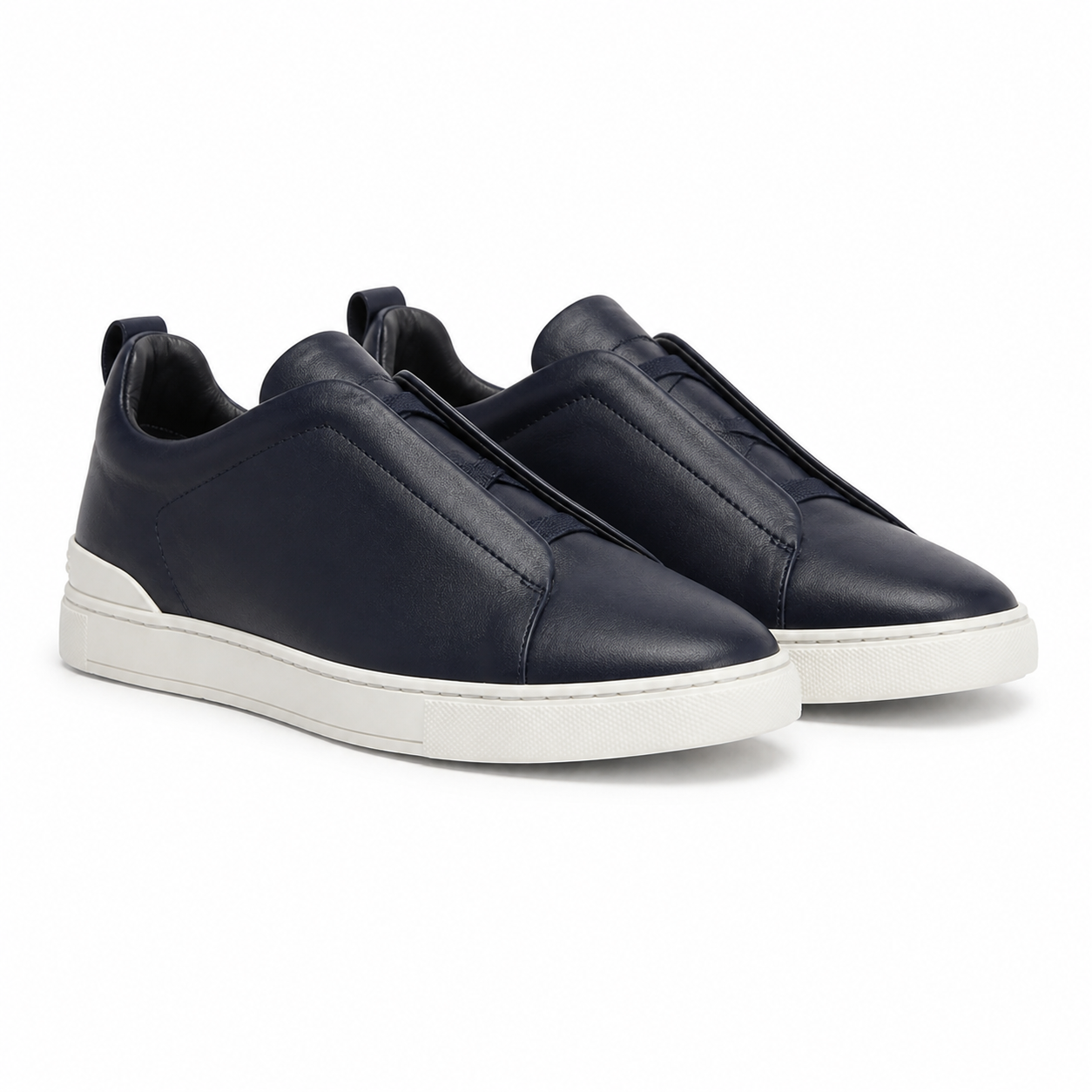 Men's Navy Low-Top Casual Sneakers – Bruce & Co Norvane – image 1