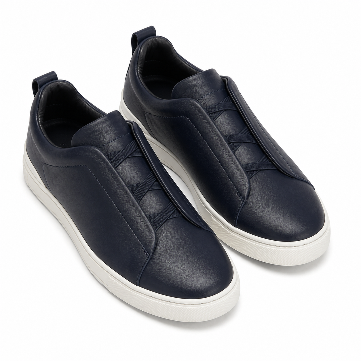 Men's Navy Low-Top Casual Sneakers – Bruce & Co Norvane – image 4