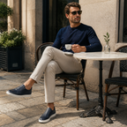 Men's Navy Low-Top Casual Sneakers – Bruce & Co Norvane – image 8