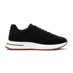 Bruce & Co Orvessa black runner sneakers side view