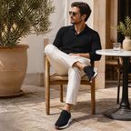 Bruce & Co Orvessa black runner sneakers cafe editorial