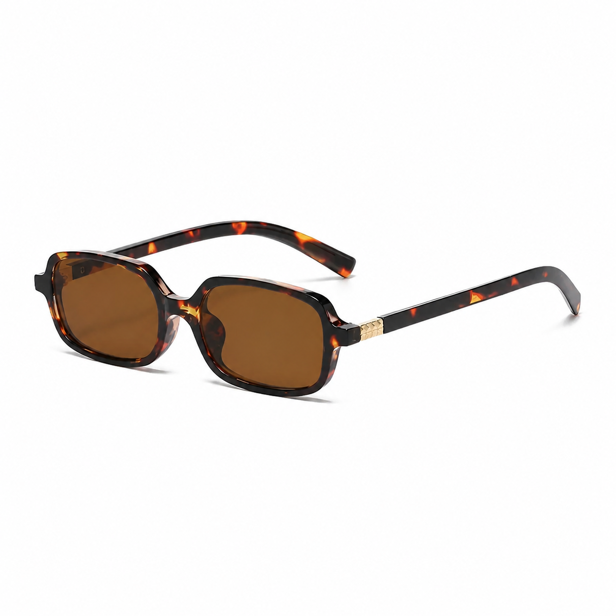 Bruce & Co SEVILLE Havana frame brown lens angled view