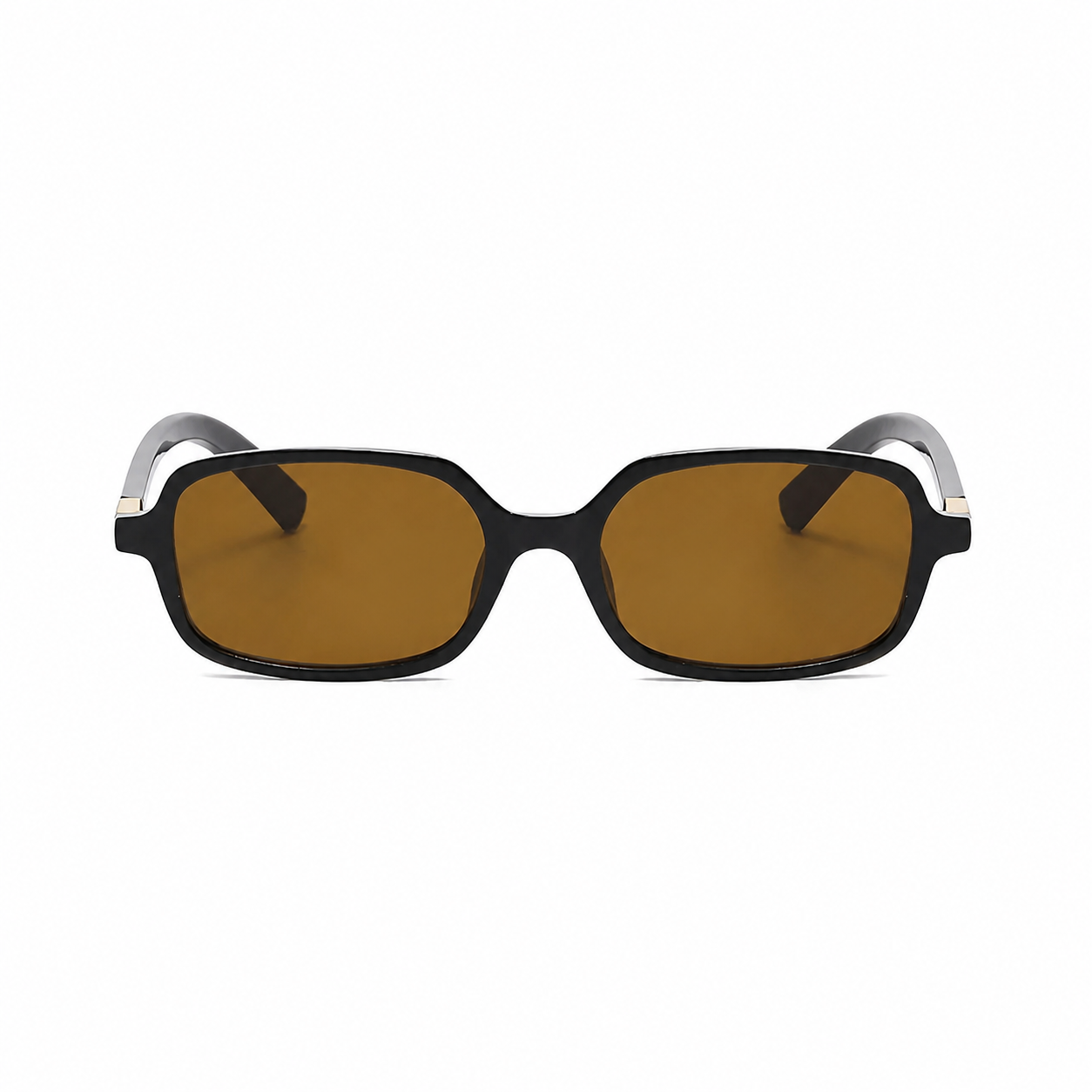 Bruce & Co SEVILLE black frame brown lens front view