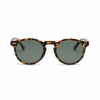 VANCOUVER tortoise frame green lens sunglasses front view